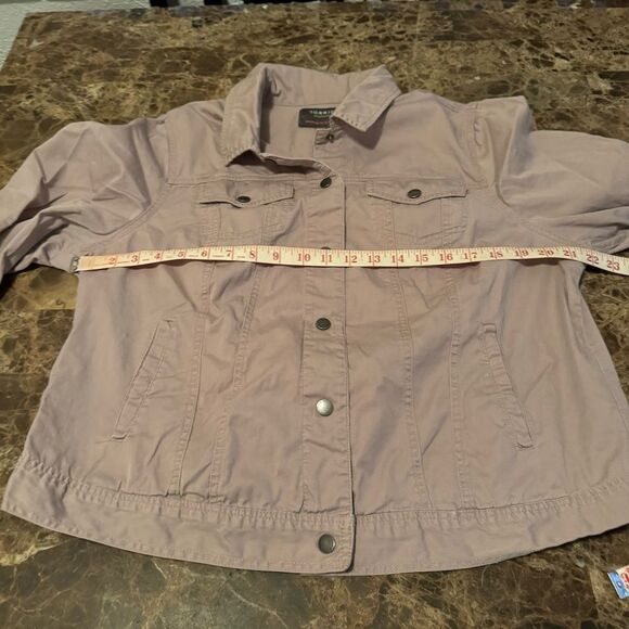 Torrid Denim Shacket Women’s Size 1 Twill Pink Lightweight - Picture 5 of 8